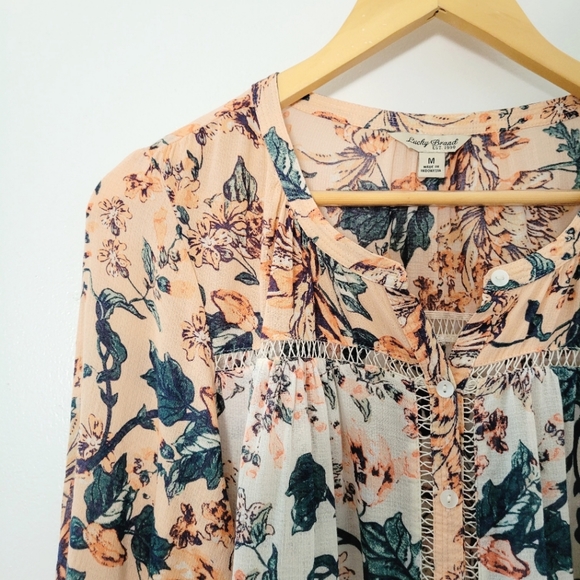 Lucky Brand Tops - Lucky Brand || Floral Button Down Boho Blouse